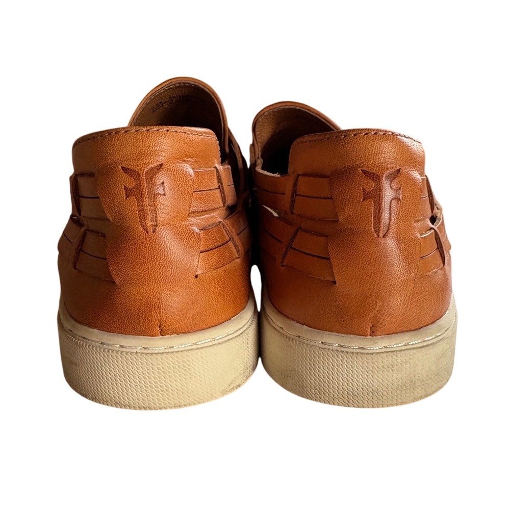 Frye Ivy Huarache Leather Slip On Sneakers Camel Tan 9.5M 3470090-CAM - Picture 3 of 8